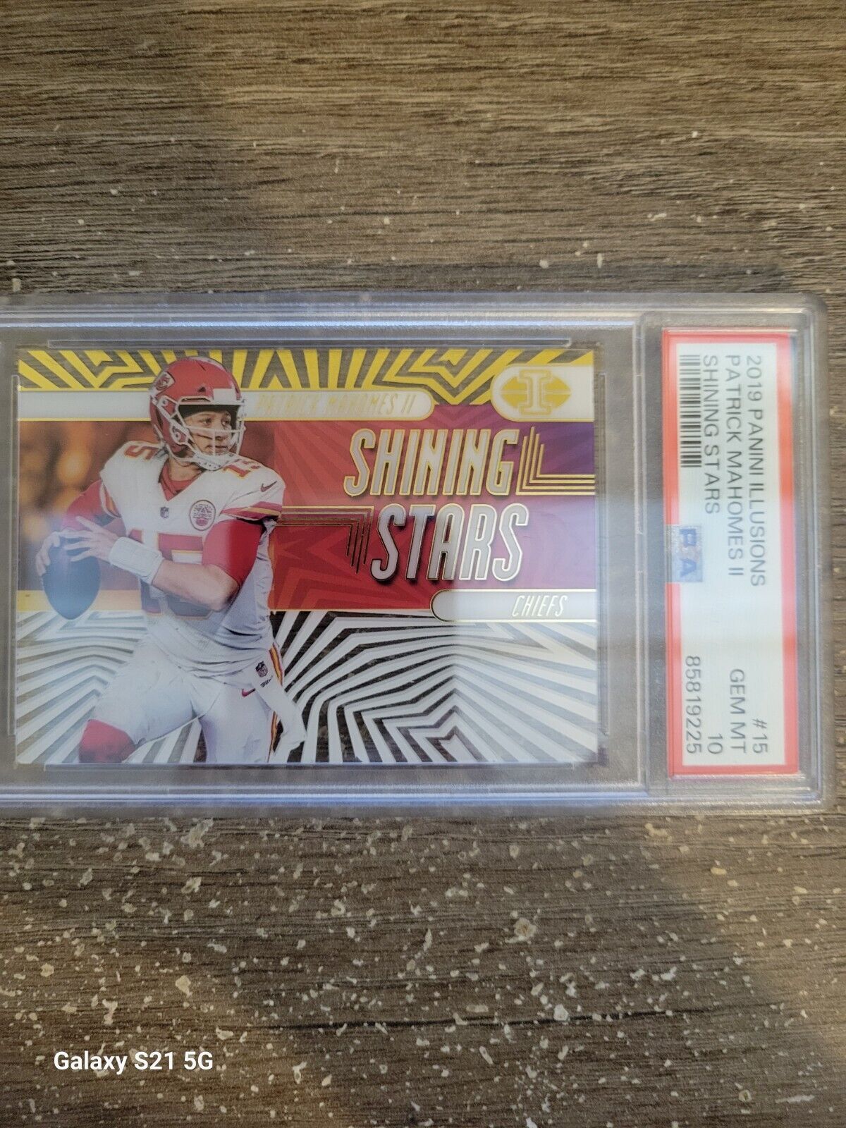 2019 Illusions Shining Stars #15 Patrick Mahomes II PSA 10