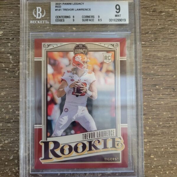2021 Legacy Red #141 Trevor Lawrence 237/299 BGS 9