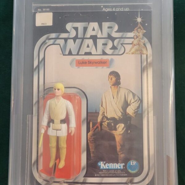 1978 Kenner Star Wars 12 Back-B Luke Skywalker (First 12) AFA 50