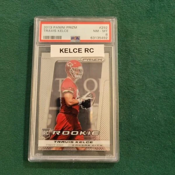 2013 Panini Prizm #292 Travis Kelce Rookie PSA 8