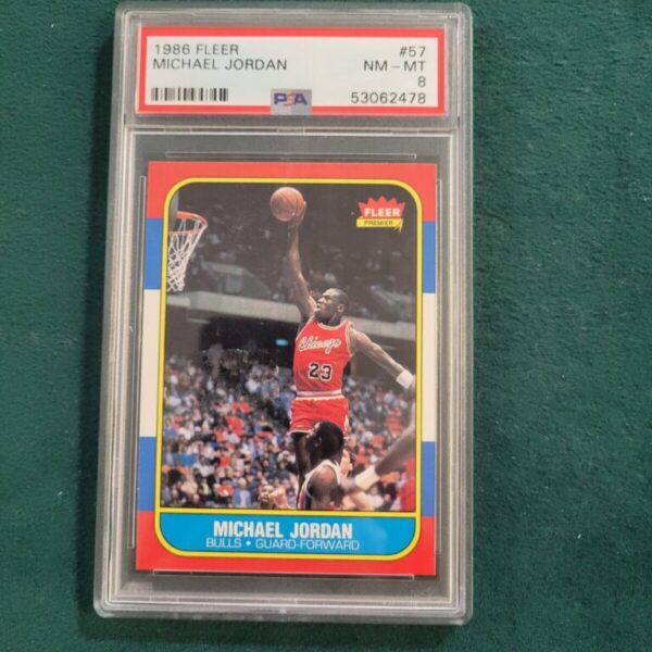 1986-87 Fleer #57 Michael Jordan PSA 8