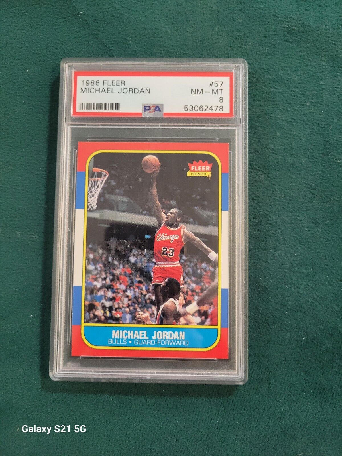 1986-87 Fleer #57 Michael Jordan PSA 8