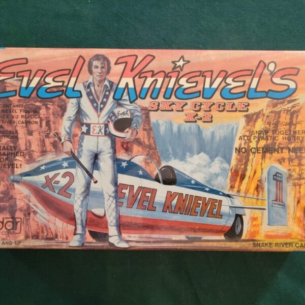 1974 Evel Knievel Snap-tite Sky Cycle X-2 Model (Factory Sealed)