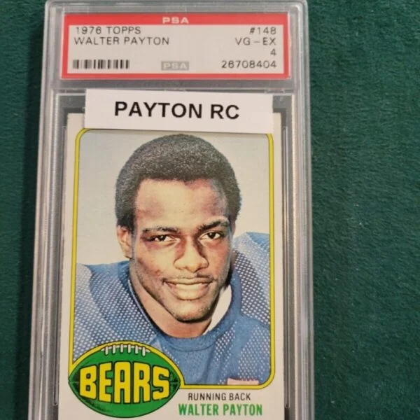 1976 Topps #148 Walter Payton Rookie Card PSA 4