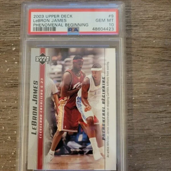 2003-04 Upper Deck Phenomenal Beginning #9 Lebron James PSA 10 Rookie