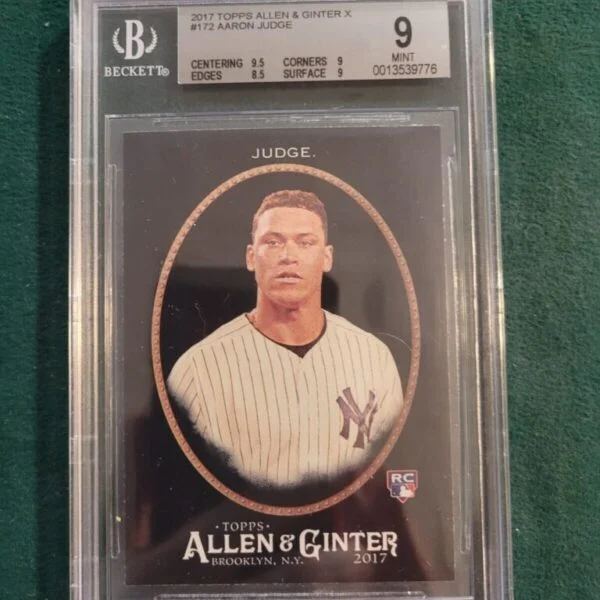 2017 Topps Allen and Ginter X #172 Aaron Judge BGS 9 Rookie