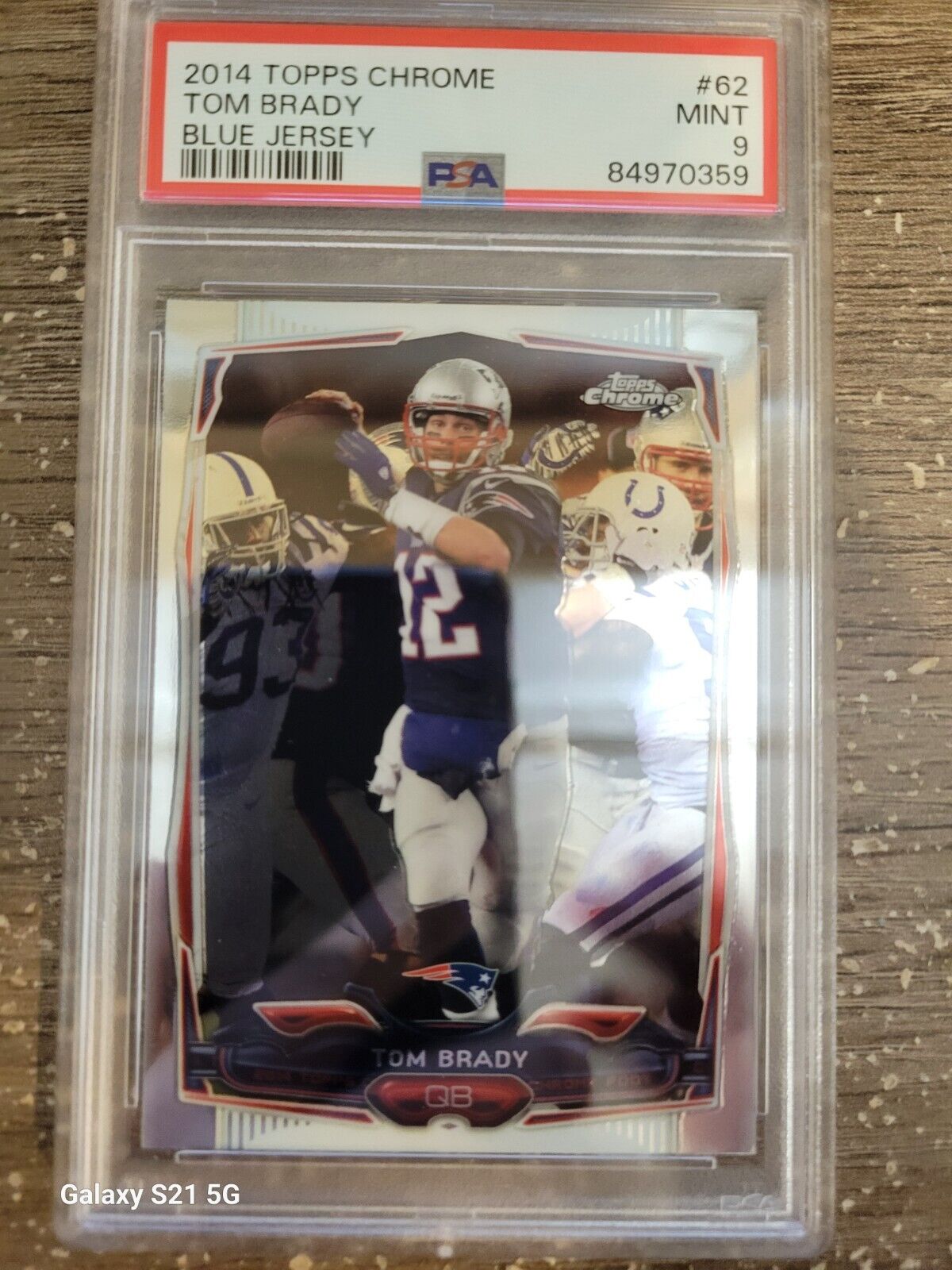 2014 Topps Chrome #62 Tom Brady PSA 9