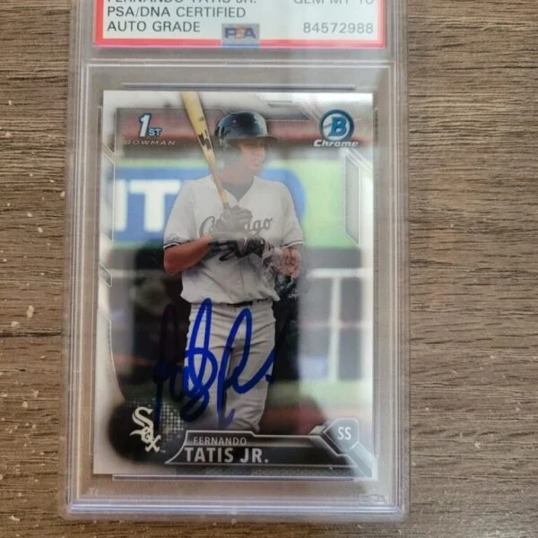 2016 Bowman Chrome Prospects Autograph BCP17 Fernando Tatis Jr. PSA 10 Auto Only