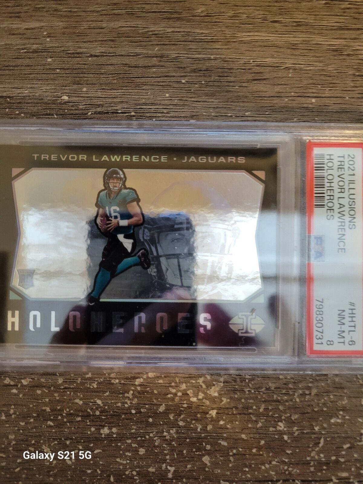 2021 Illusions Holoheroes HHTL6 Trevor Lawrence PSA 8